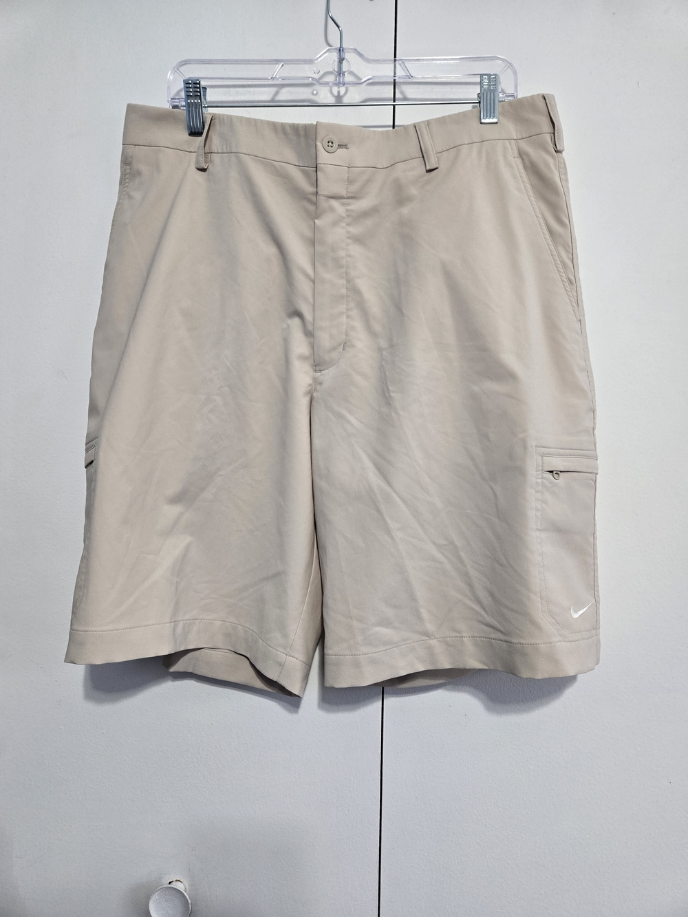 Nike Golf Dri-FIT Khaki Cargo Golf Shorts Men's Size 36 Beige